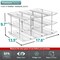 Sorbus 3 Tier Can Organizer – 3 Pack Canned Goods Pantry Organizer for Kitchen Storage – Rolling Can Dispenser Rack, Tiered Shelf for Kitchen Pantry Organization
